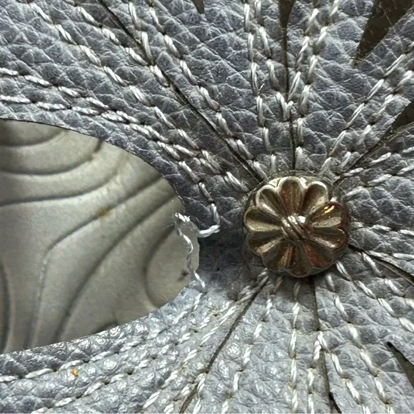 JSport by Jambu Blue Gray Sandals with Petal Design Adjustable Velcro Strap Sz 9 - Picture 5 of 11